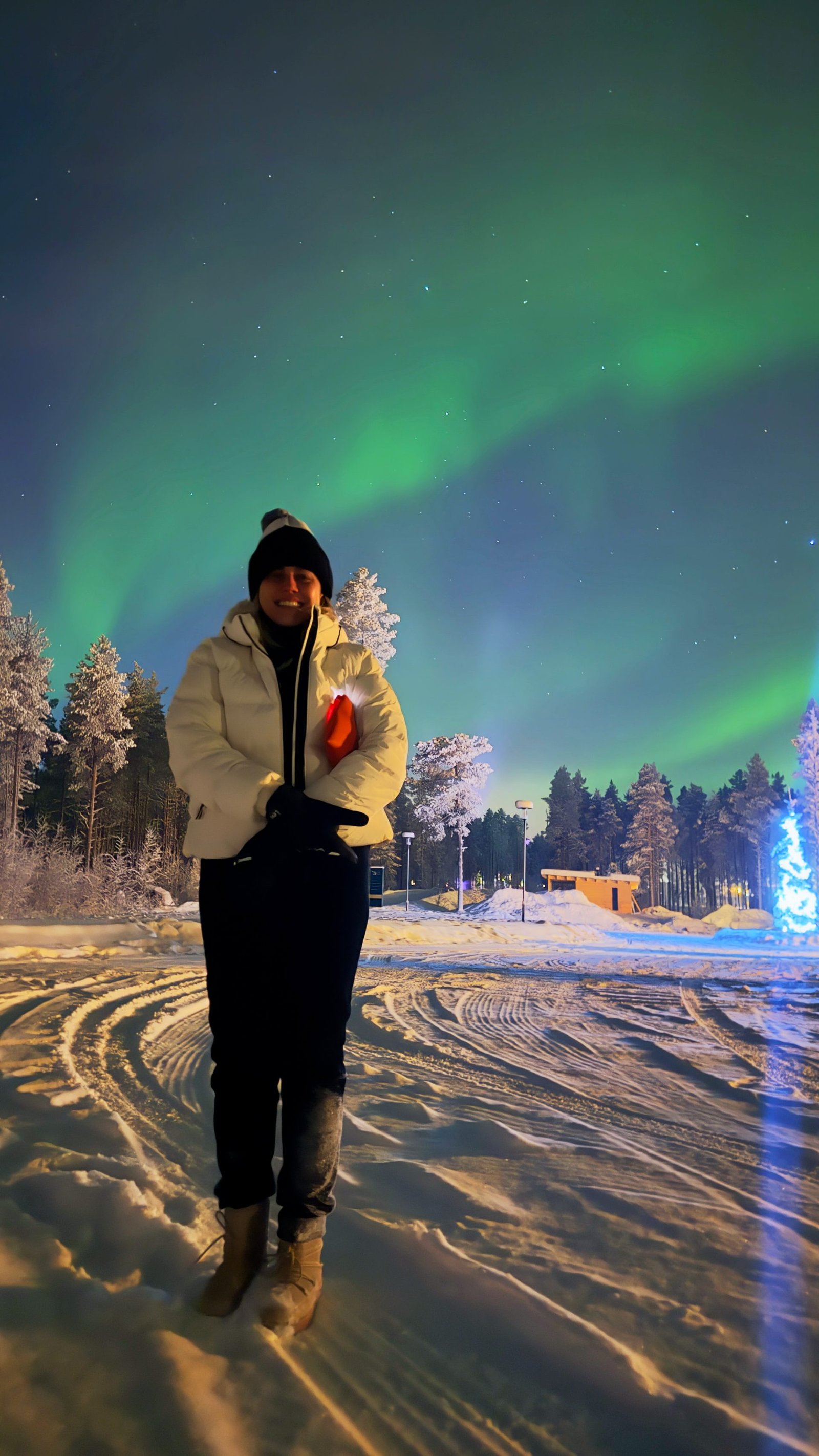 Aurora boreal na Finlândia